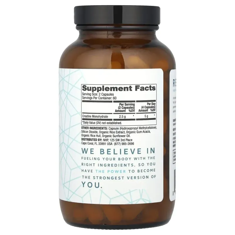 Dr. Mercola, Creatine Monohydrate, 120 Capsules (1.25 g per Capsule)