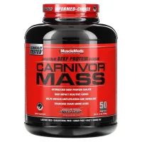 MuscleMeds, Carnivor Mass, анаболічний гейнер з яловичого протеїну, печиво з вершками, 2632 г (5,8 фунта)