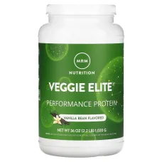 Smooth Veggie Elite, мощный протеин, ванильные бобы, MRM, 1,020 г