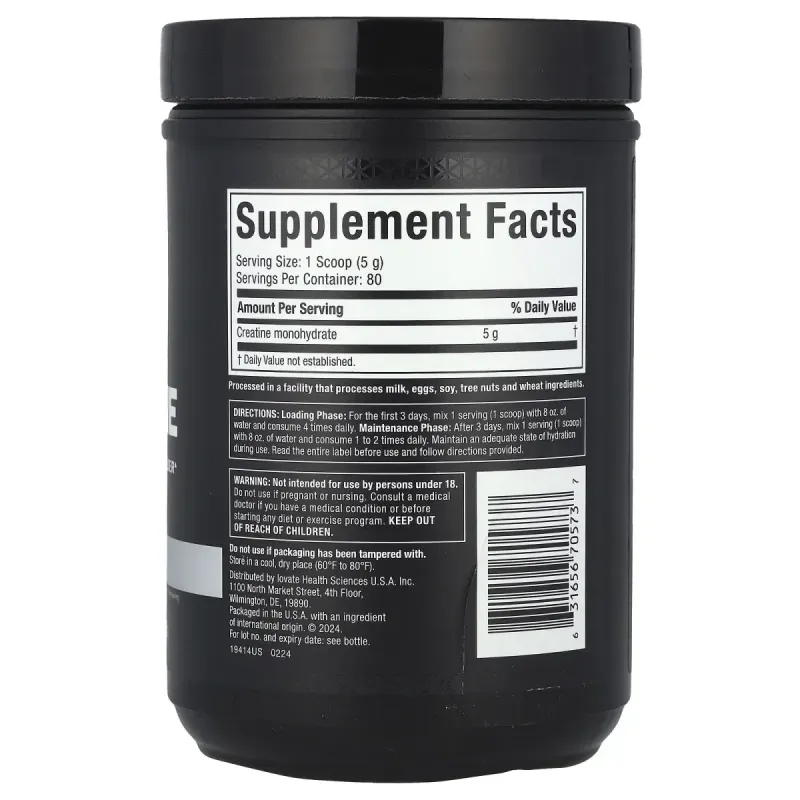 Essential Series, 100% мікронізований креатин Platinum, без запаху, Muscletech, 0,88 фунтів (400 г)