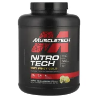 Сироватковий протеїн смак ванільного крему Muscletech (Nitro-Tech 100% Whey Gold) 2.51 кг
