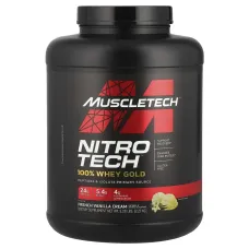 Сироватковий протеїн смак ванільного крему Muscletech (Nitro-Tech 100% Whey Gold) 2.51 кг