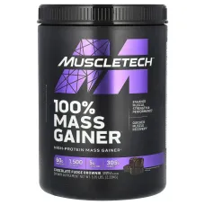 Muscletech, 100% Mass Gainer, шоколадное пирожное с помадкой, 5,15 фунта (2,33 кг)