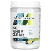 Ультрачистий ізолят білка, лимонна ягода Blizzard, ISO Whey Clear, Muscletech, 1,10 фунта (503 г)