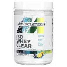Ультрачистий ізолят білка, лимонна ягода Blizzard, ISO Whey Clear, Muscletech, 1,10 фунта (503 г)