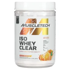 Ультрачистий ізолят білка, апельсинова мрія, ISO Whey Clear, Muscletech, 1,10 фунта (505 г)