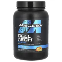 Muscletech, Cell Tech, подтвержденный исследованиями креатин + Carb Musclebuilder, пунш из тропических цитрусовых, 3 фунта (1,36 кг)