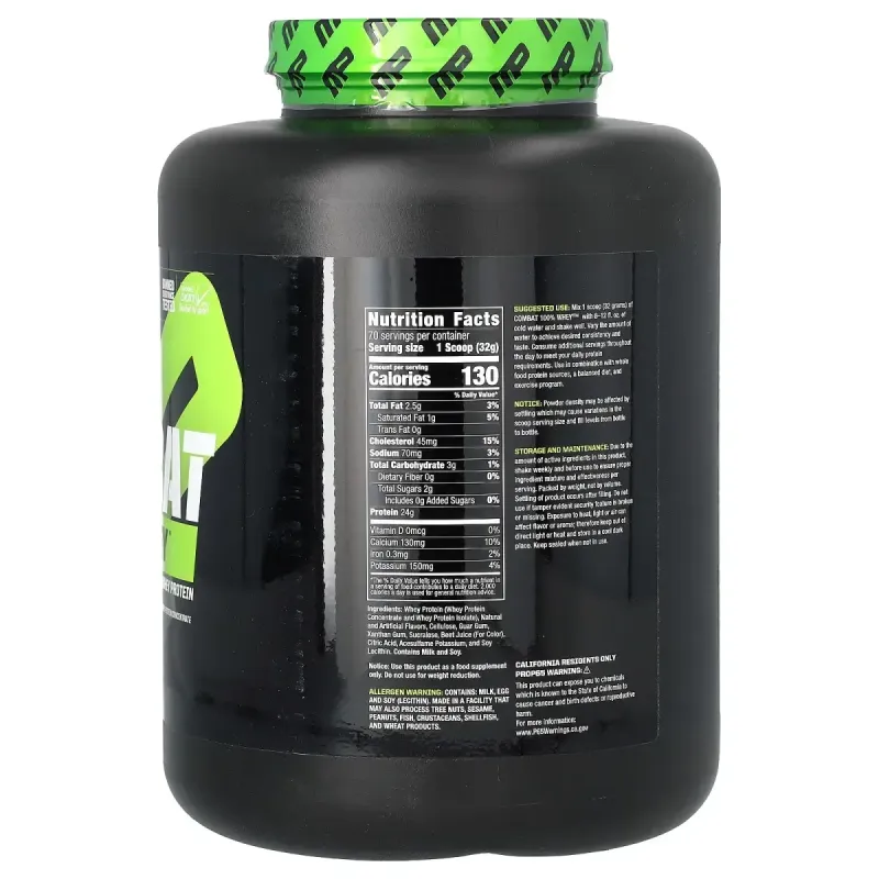 Сироватковий протеїн полуниця MusclePharm (Combat 100% Whey Protein) 2.269 кг