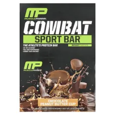 Білкове печиво шоколад арахісове масло MusclePharm (Combat Crunch) 12 шт по 63 г