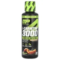 MusclePharm, L-карнітин 3000, персик і нектарин, 480 мл (16 рідк. унцій)