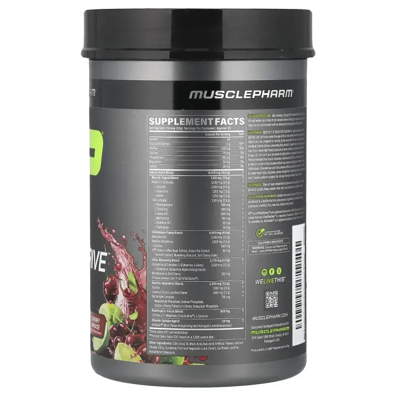 MusclePharm, Pro Series, Endura-Drive™, Cherry Limeade, 1.6 lbs (711 g)MusclePharm Pro Series Endura-Drive™