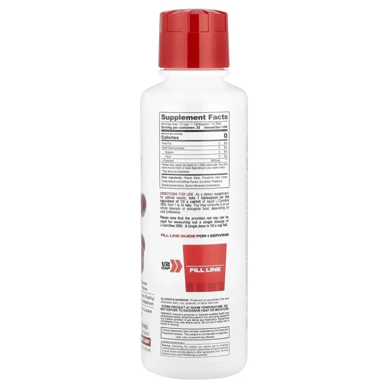 Metabolic Nutrition, L-Carnitine 3500, Sweet Grape Candy, 16 fl oz (473 ml)