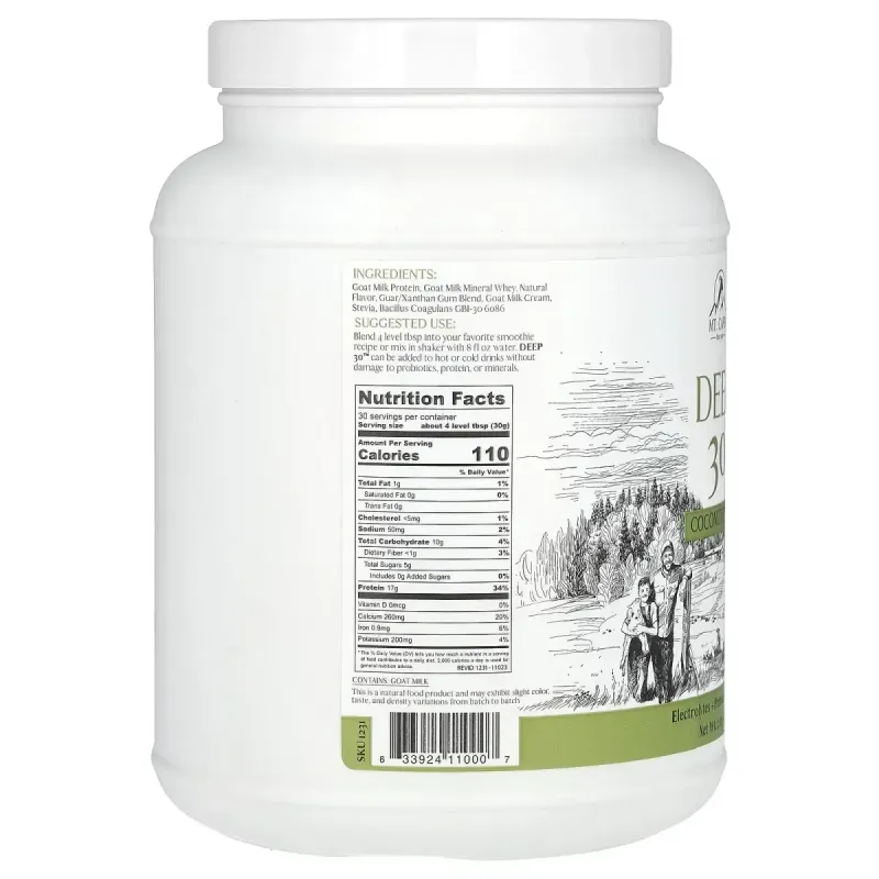 Mt. Capra, Deep 30™, Coconut Dream, 2 lb (907 g)