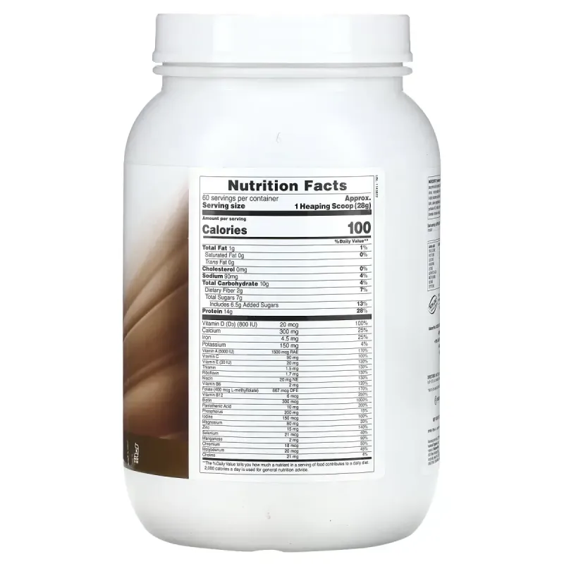 NaturesPlus, Spiru-Tein, Protein Powder Meal, Chocolate, 3.7 lbs (1,680 g)