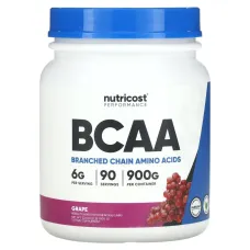 Nutricost, Performance, BCAA, Grape, 2 lb (900 g)