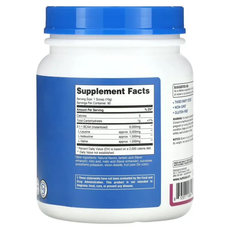 Nutricost, Performance, BCAA, Grape, 2 lb (900 g)