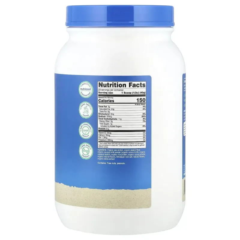 Nutricost, Organic Vegan Protein, Chocolate PB, 2 lb (907 g)