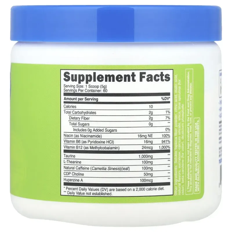 Nutricost, Energy, Clean Energy Powder, Green Apple, 10.9 oz (306 g)