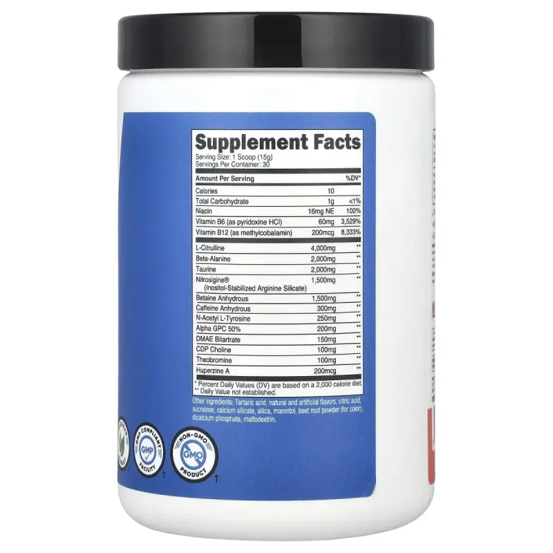 Nutricost, Performance, PRE-X, Xtreme Pre-Workout Complex, Watermelon, 15.6 oz (438 g)