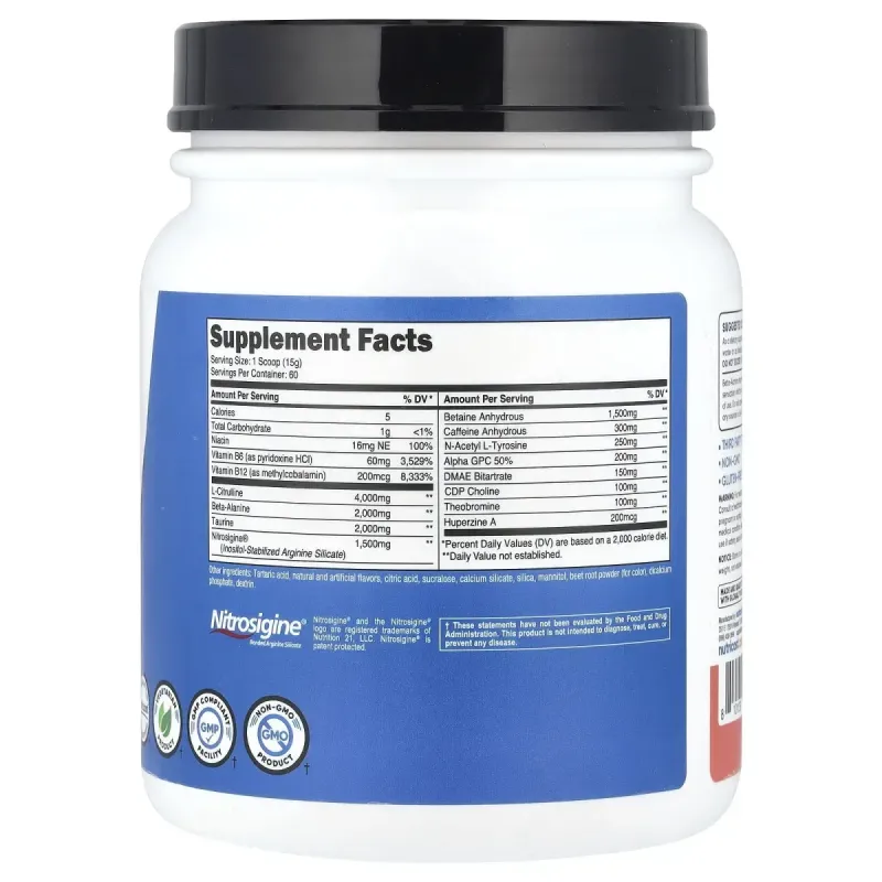 Nutricost, Performance, PRE-X, Xtreme Pre-Workout Complex, Watermelon, 1.9 lb (876 g)
