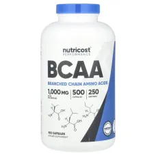 Nutricost, BCAA, 500 Capsules (500 mg per Capsule)