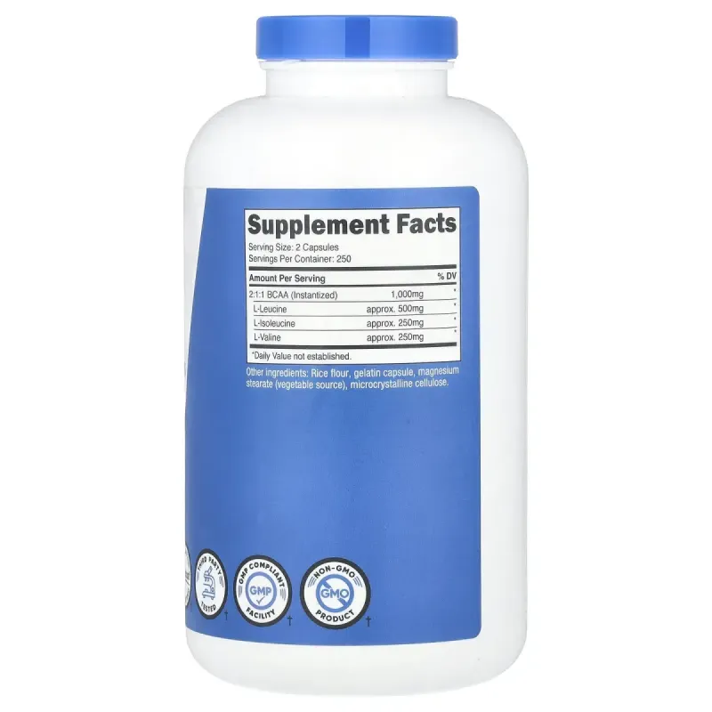 Nutricost, BCAA, 500 Capsules (500 mg per Capsule)