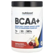 Nutricost, Performance, BCAA+, Tropical Punch, 13.8 oz (387 g)