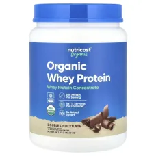 Nutricost, Organic Whey Protein, Double Chocolate, 1 lb (454 g)