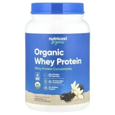 Nutricost, Organic Whey Protein, French Vanilla, 2 lb (907 g)