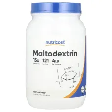 Nutricost, Maltodextrin, Unflavored, 64.8 oz (1,815 g)