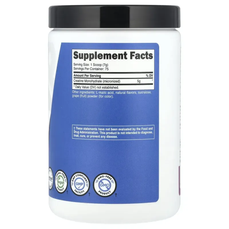 Nutricost, Performance, Creatine Monohydrate, Grape, 1.1 lb (500 g)