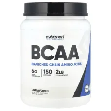 Nutricost, BCAA, Unflavored, 2 lb (900 g)