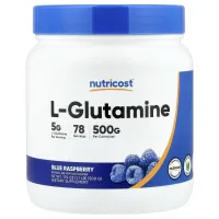 Nutricost, L-Glutamine, Blue Raspberry, 17.9 oz (500 g)Nutricost, L-глутамін