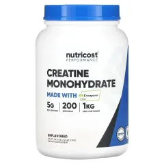 Nutricost, Performance, креатин моногідрат, без смакових добавок, 1 кг (35,3 унції)