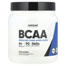 Nutricost, Performance, BCAA, Unflavored, 1.2 lb (540 g)Nutricost BCAA для продуктивності