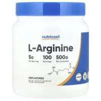 Nutricost, L-Arginine, Unflavored, 17.9 oz (500 g)Nutricost, L-аргинин