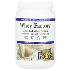 Сироватковий протеїн ваніль Natural Factors (Whey Protein) 340 г