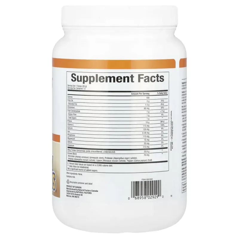 Сироватковий протеїн Natural Factors (Whey Protein) 340 г
