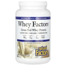 Сироватковий протеїн ваніль Natural Factors (Whey Protein) 907 г
