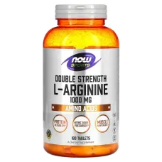 L-аргинин двойной силы Now Foods (L-Arginine Double Strength) 1000 мг 180 таблеток