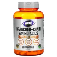 BCAA комплекс амінокислот з розгалуженими ланцюгами Now Foods (BCAA) 120 капсул
