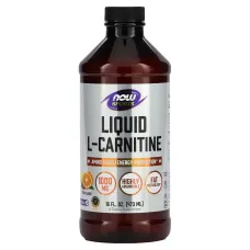 Карнитин жидкий с цитрусовым ароматом Now Foods (Liquid L-Carnitine) 1000 мг 473 мл
