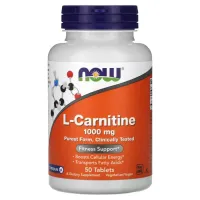 Карнитин Now Foods (L-Carnitine) 1000 мг 50 таблеток
