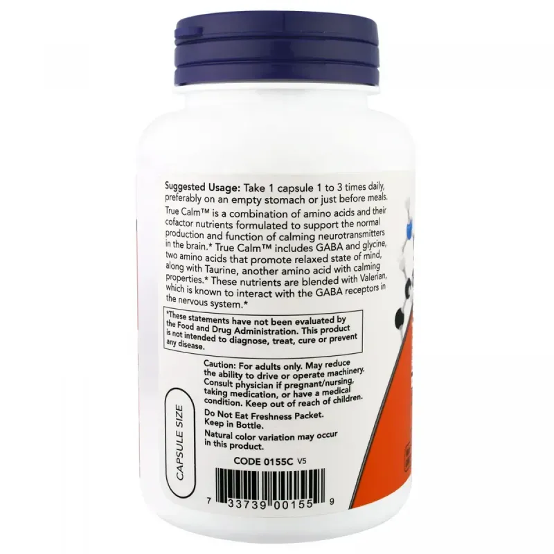 Вітаміни для настрою Now Foods (True Calm) 90 вегетаріанських капсул