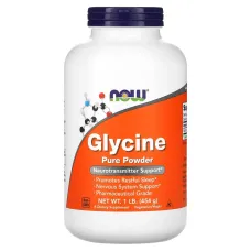Глицин 100% порошок Now Foods (Glycine Pure Powder) 454 г