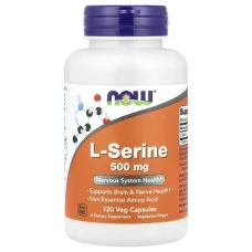 NOW Foods, L-Serine, 500 mg , 120 Veg Capsules