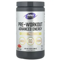 NOW Foods, Sports, Pre-Workout Advanced Energy, Watermelon, 21.16 oz (600 g)