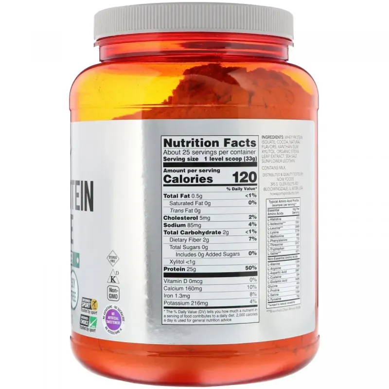 Сироватковий протеїн ізолят Now Foods (Whey Protein Isolate Sports) 816 г