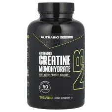 NutraBio, Performance, Micronized Creatine Monohydrate, 150 Capsules (833 mg per Capsule)