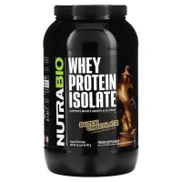 100%-ный изолят сывороточного белка, голландский шоколад, NutraBio Labs, 907 г